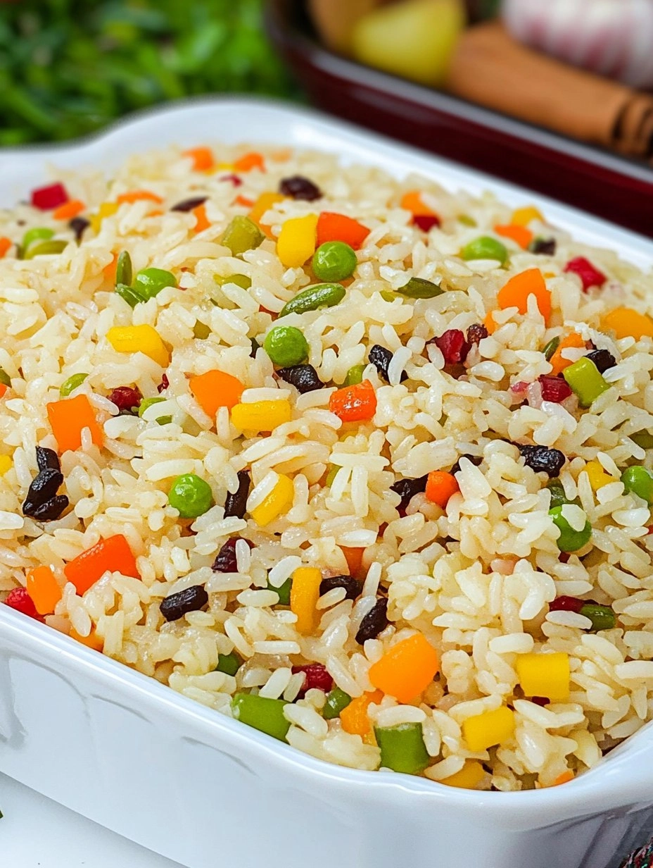 Arroz Colorido para fazer no Natal