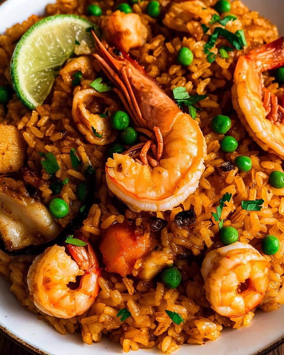 Arroz especial com mariscos