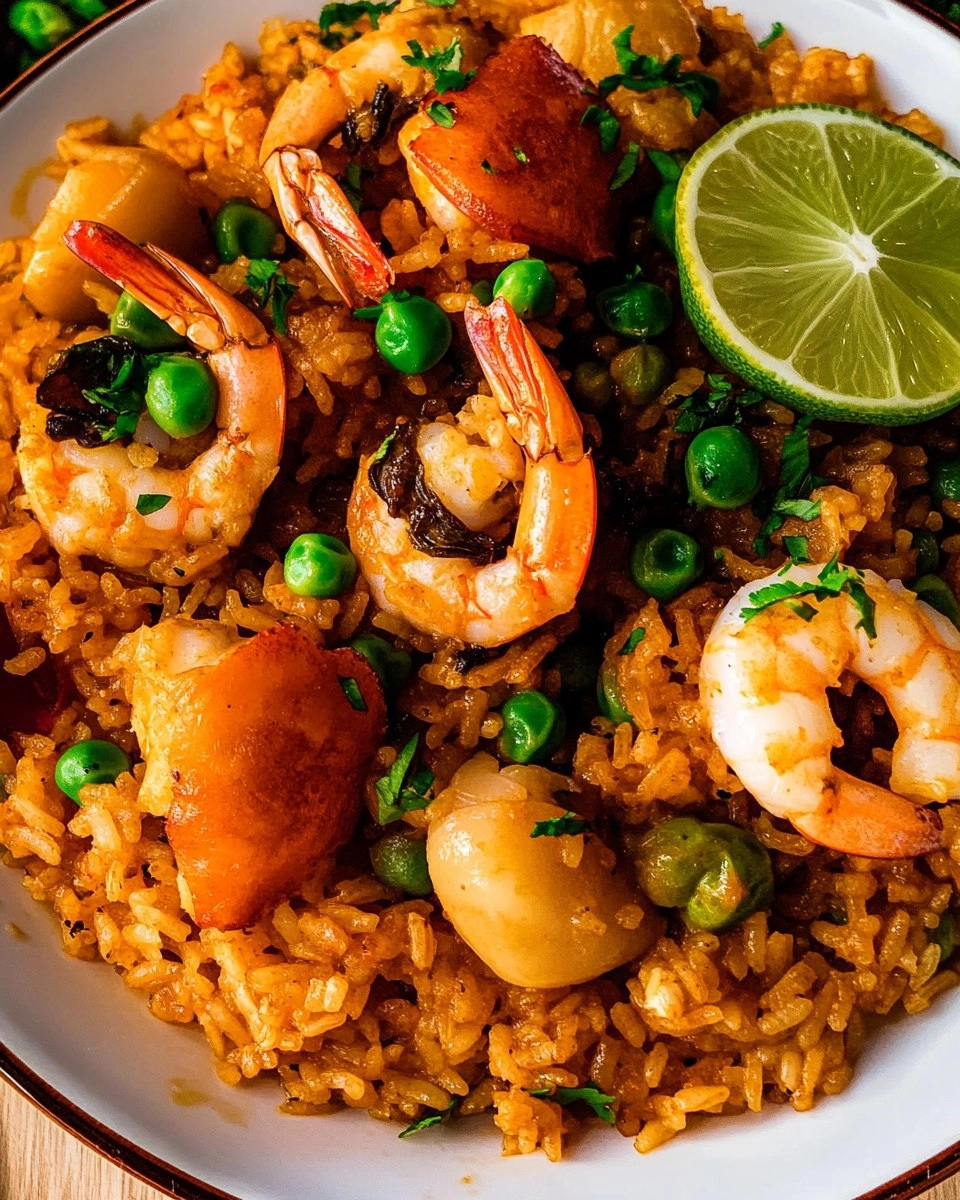 Arroz especial com mariscos