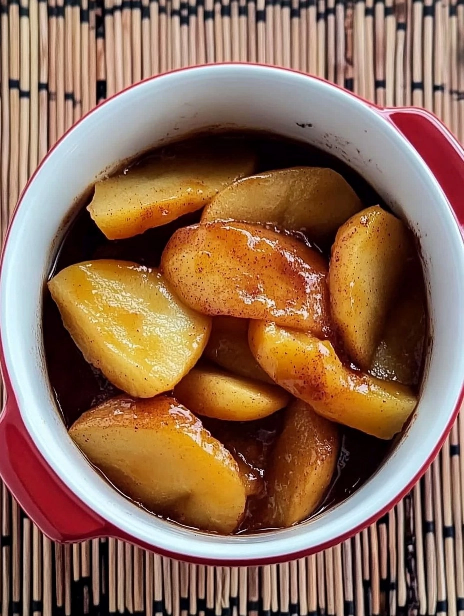 Maçã assada com canela