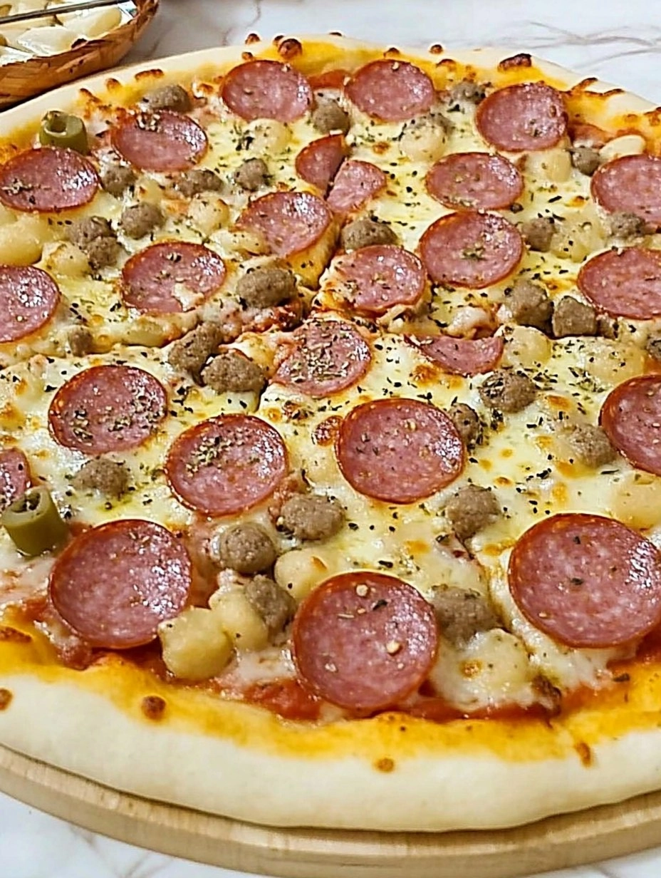 Pizza Caseira com Borda Recheada Perfeita