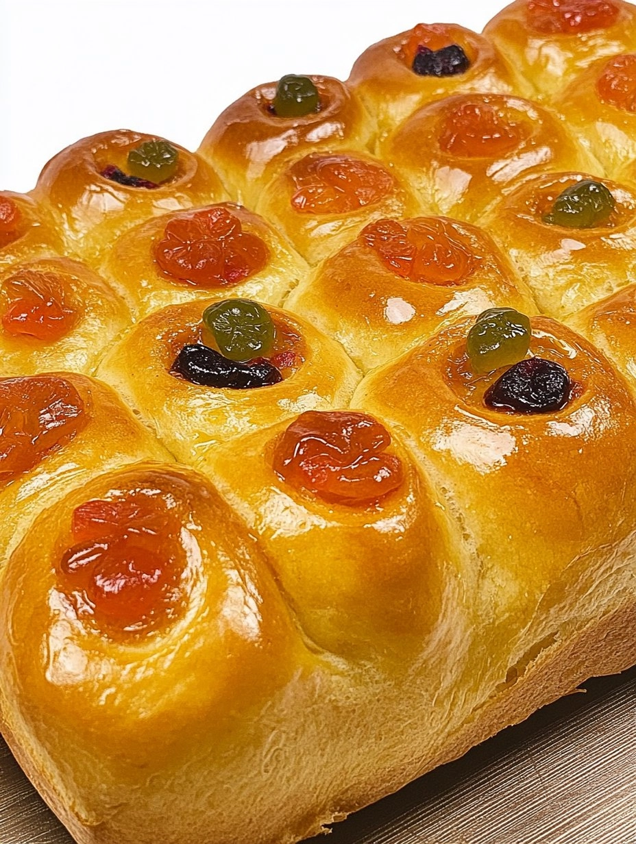 Rosca Caseira com Frutas Cristalizadas