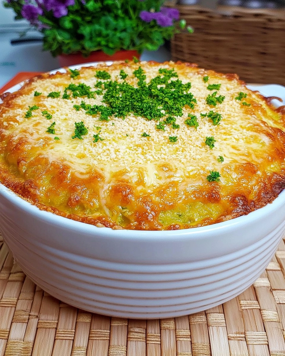 Suflê de chuchu com queijo ralado
