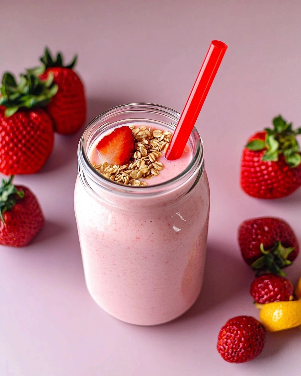 Receita de Vitamina Refrescante de Morango