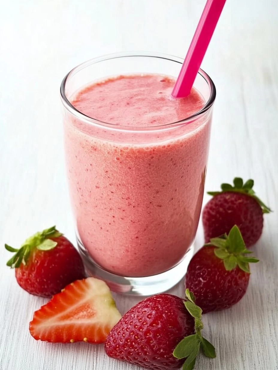 Receita de Vitamina Refrescante de Morango