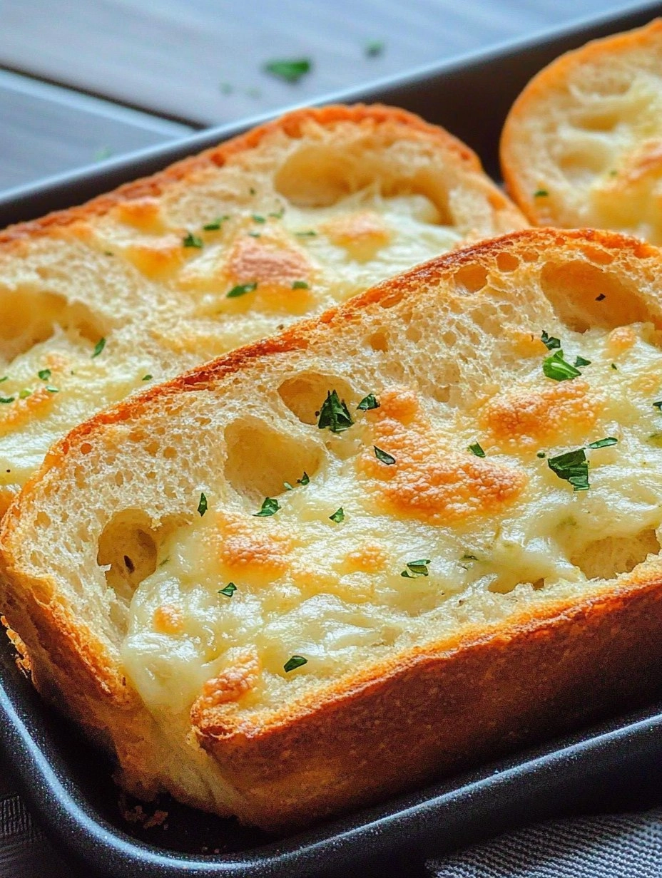 Pão de alho na frigideira