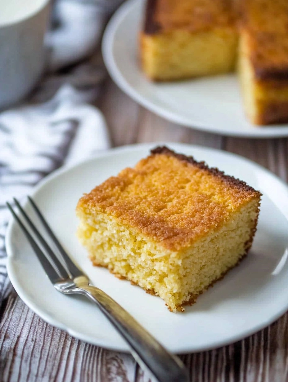 Bolo De Fubá Com Leite Quente