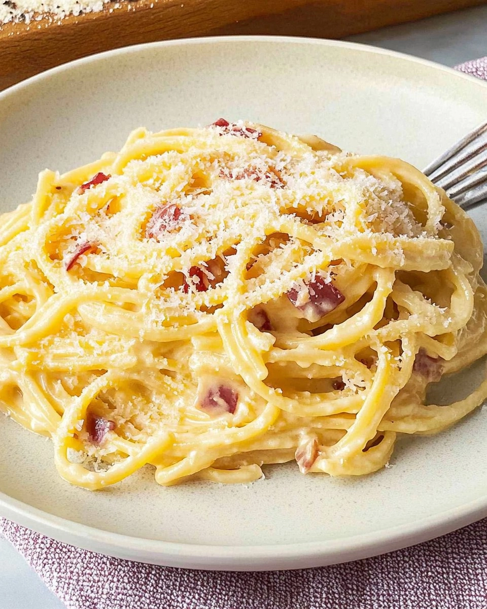 Macarrão à Carbonara Cremoso