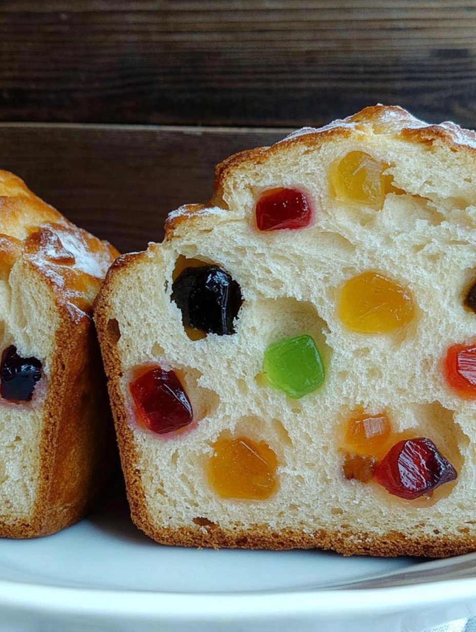 PãO Caseiro Doce Com Frutas Cristalizadas