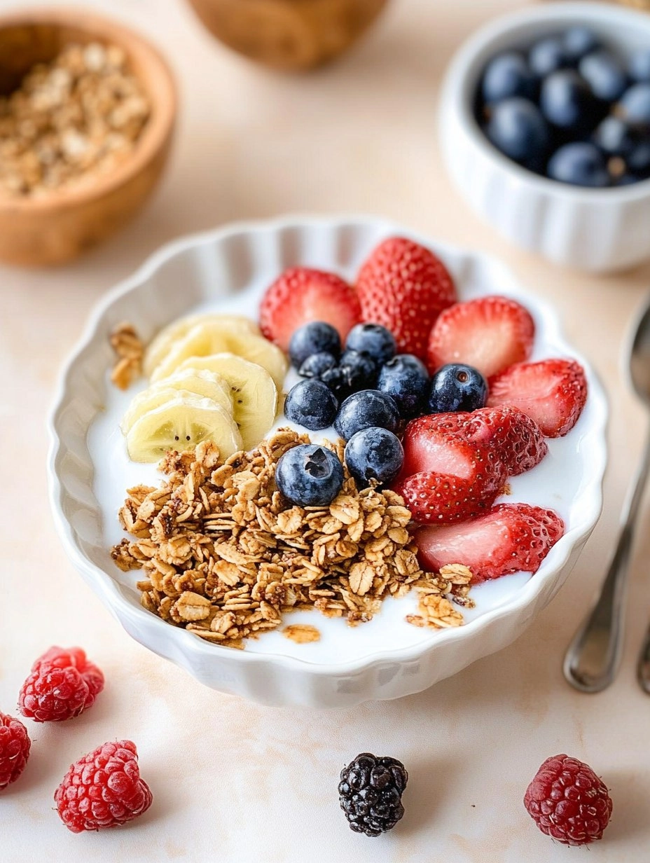 Iogurte Com Frutas E Granola