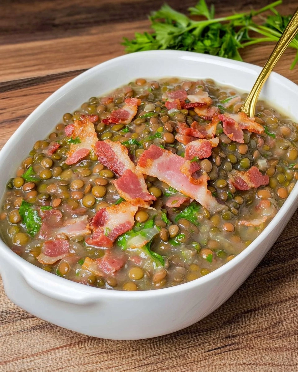 Lentilha Com Bacon E Calabresa